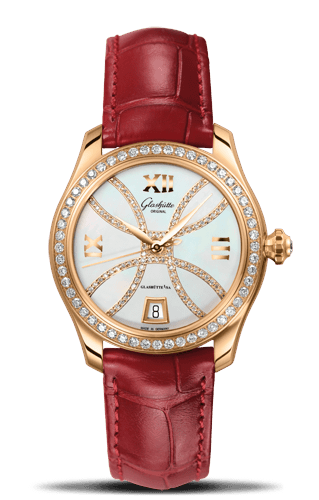 Glashütte Original 1-39-22-14-11-44 : Lady Serenade Rose Gold / Diamond / MOP - Index Line / Alligator