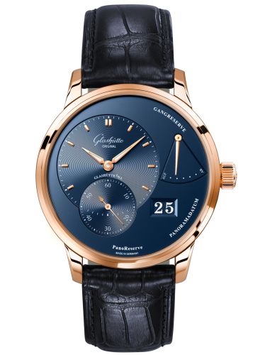 Glashütte Original 1-65-01-04-15-50 : PanoReserve Red Gold / Blue / Alligator / Folding