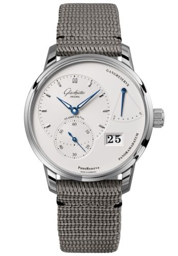 Glashütte Original 1-65-01-22-12-66 : PanoReserve Stainless Steel / Silver / Synthetic