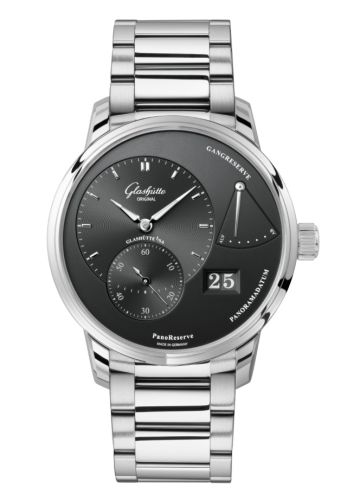 Glashütte Original 1-65-01-23-12-71 : PanoReserve Stainless Steel / Grey / Bracelet