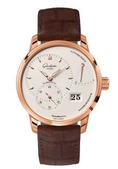 Glashütte Original 1-65-01-25-15-62 : PanoReserve Red Gold / Silver / Nubuck - Folding