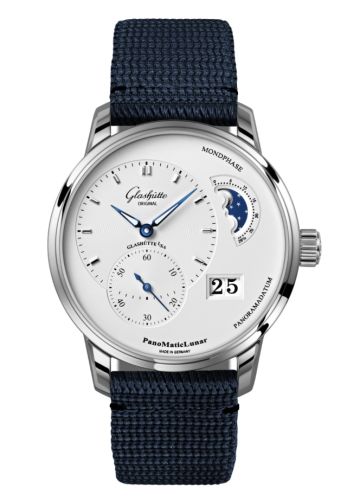 Glashütte Original 1-90-02-42-32-64 : PanoMatic Lunar Stainless Steel / Silver / Synthetic