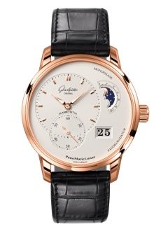 Glashütte Original 1-90-02-45-35-61 : PanoMatic Lunar Red Gold / Silver / Alligator - Folding