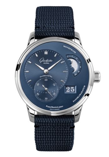 Glashütte Original 1-90-02-46-32-64 : PanoMatic Lunar Stainless Steel / Blue / Synthetic