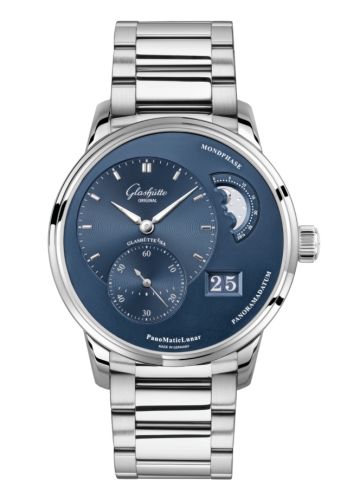 Glashütte Original 1-90-02-46-32-71 : PanoMatic Lunar Stainless Steel / Blue / Bracelet