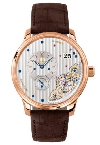 Glashütte Original 1-91-02-01-05-62 : PanoMaticInverse Red Gold / Silver / Nubuck - Folding