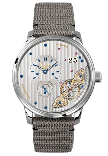 Glashütte Original 1-91-02-02-02-66 : PanoMaticInverse Stainless Steel / Silver / Synthetic