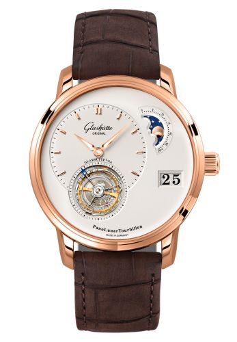 Glashütte Original 1-93-02-05-05-02 : PanoLunar Tourbillon Red Gold / Silver / Alligator / Pin