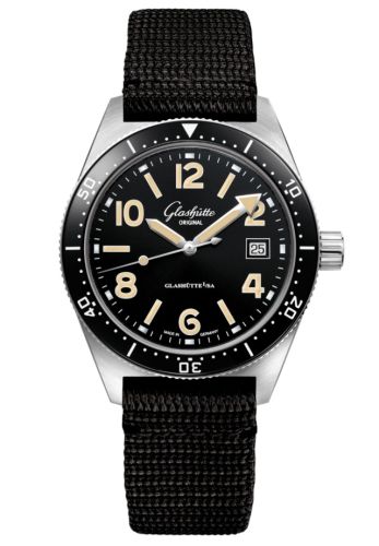 Glashütte Original 1-39-11-06-80-05 : SeaQ Date Stainless Steel / Black / Synthetic - Pin