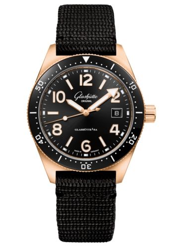 Glashütte Original 1-39-11-17-91-35 : SeaQ Date Red Gold / Black / Synthetic