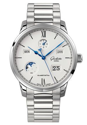 Glashütte Original 1-36-02-01-02-70 : Senator Excellence Perpetual Calendar Stainless Steel / Silver / Bracelet