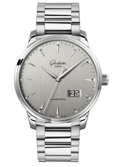 Glashütte Original 1-36-03-03-02-71 : Senator Excellence Panorama Date Stainless Steel / Grey / Bracelet
