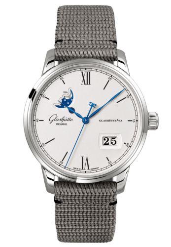 Glashütte Original 1-36-04-01-02-36 : Senator Excellence Panorama Date Moonphase Stainless Steel / Silver / Synthetic