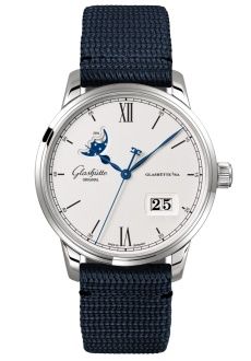 Glashütte Original 1-36-04-01-02-64 : Senator Excellence Panorama Date Moonphase Stainless Steel / Silver / Synthetic