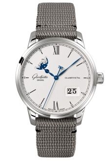 Glashütte Original 1-36-04-01-02-66 : Senator Excellence Panorama Date Moonphase Stainless Steel / Silver / Synthetic