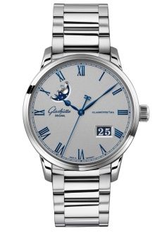 Glashütte Original 1-36-24-02-02-71 : Senator Excellence Panorama Date Moonphase Stainless Steel / Grey / Bracelet