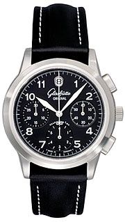 Glashütte Original 39-32-13-17-04 : Senator Chronograph Date Stainless Steel / Black
