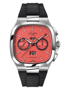 Glashütte Original 1-37-02-17-02-63 : Seventies Chronograph Panorama Date Watermelon