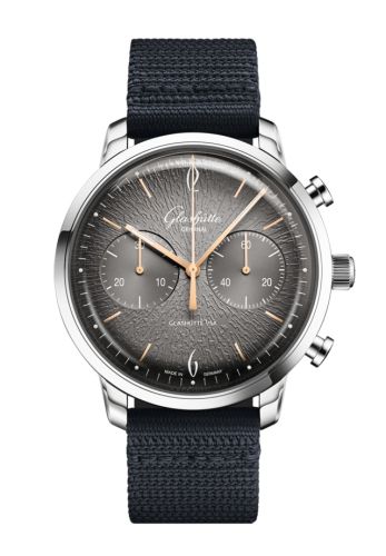 Glashütte Original 1-39-34-06-22-04 : Sixties Chronograph Stainless Steel / Stone Grey / Annual Edition