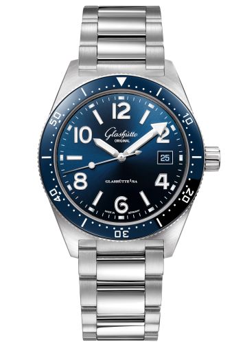 Glashütte Original 1-39-11-09-81-70 : SeaQ Date Stainless Steel / Blue / Bracelet