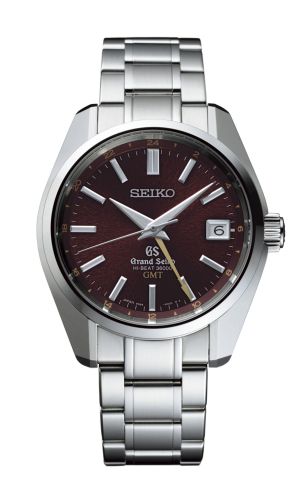 Grand Seiko SBGJ021 : Automatic Hi Beat 36000 GMT Stainless Steel / Red / Bracelet / Dawn of Mt. Iwate