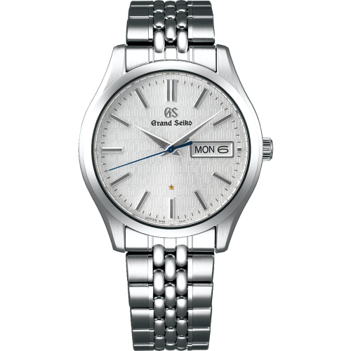 Grand Seiko SBGT241 : Quartz Day Date Stainless Steel / Silver / Caliber 9F  25th Anniversary Limited Edition » WatchBase