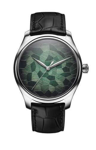 H. Moser & Cie 1200-1221 : Endeavour Centre Seconds Stainless Steel / Mosaic Green Concept