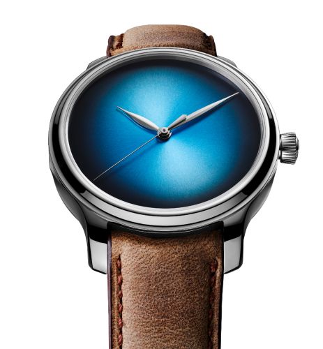 H. Moser & Cie 1343-0209 : Endeavour Centre Seconds Funky Blue, White Gold