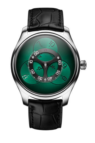 H. Moser & Cie 1806-0201 : Endeavour Flying Hours White Gold / Cosmic Green