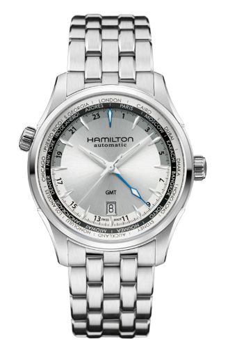 Hamilton H32605151 : Jazzmaster GMT 42mm Silver Dial Bracelet