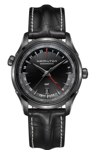 Hamilton H32685731 : Jazzmaster GMT 42mm PVD /  Black