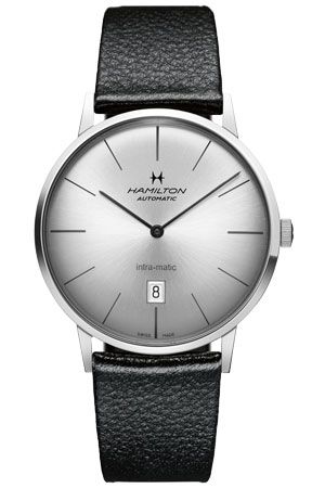 Hamilton H38755751 : Intra-Matic 42 Stainless Steel / Silver / Strap