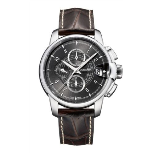 Hamilton H40616535 : Railroad 46 Chrono Stainless Steel / Black