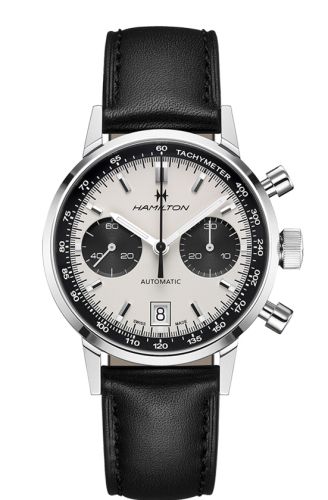 Hamilton H38416711 : Intra-Matic 68 Auto Chrono Stainless Steel / Silver / Strap