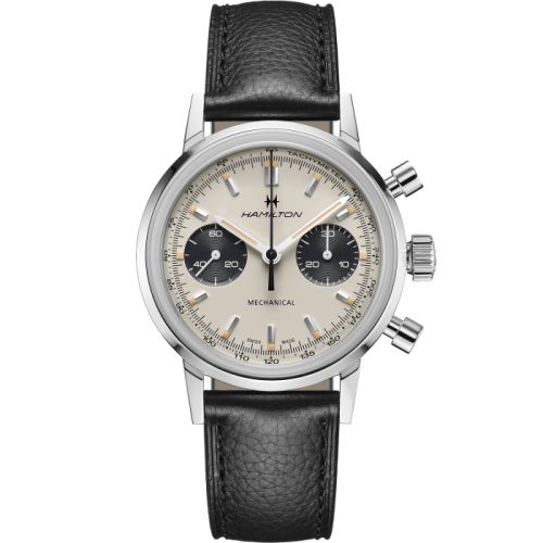 Hamilton H38429710 : Intra-Matic Chronograph H Stainless Steel / White