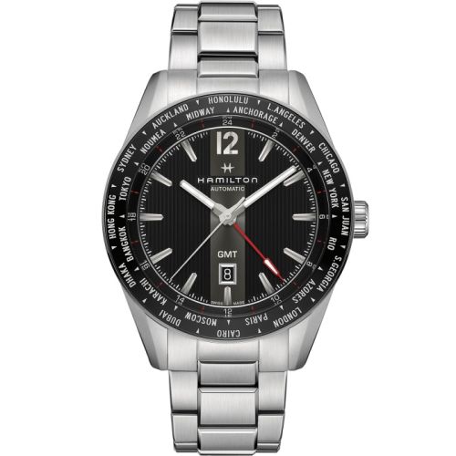 Hamilton H43725131 : Broadway GMT Limited Edition 46 Stainless Steel / Black / Bracelet