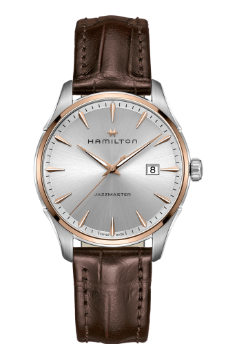 Hamilton H32441551 : Jazzmaster Quartz 40 Stainless Steel - Rose Gold / Silver