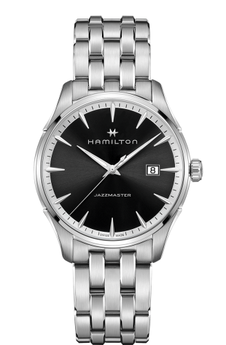 Hamilton H32451131 : Jazzmaster Quartz Stainless Steel / Black / Bracelet