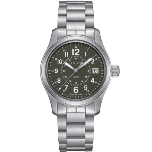 Hamilton H68201163 : Khaki Field Quartz 38 Stainless Steel / Green / Bracelet