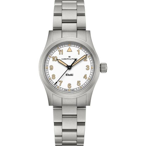 Hamilton H69301110 : Khaki Field Quartz 33 Stainless Steel / White / Bracelet