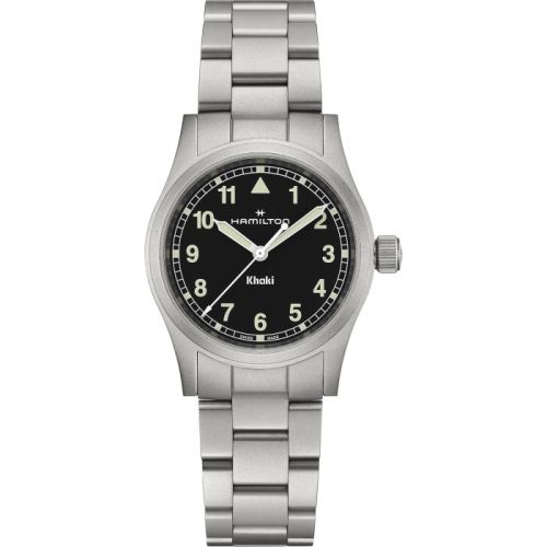 Hamilton H69301130 : Khaki Field Quartz 33 Stainless Steel / Black / Bracelet