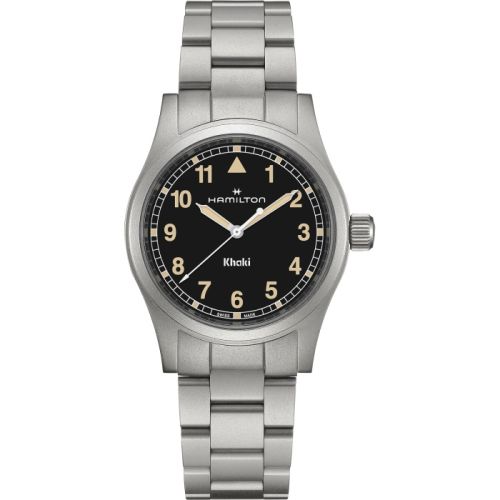 Hamilton H69401131 : Khaki Field Quartz 38 Stainless Steel / Black / Bracelet