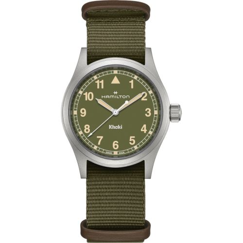 Hamilton H69401960 : Khaki Field Quartz 38 Stainless Steel / Green