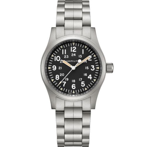 Hamilton H69439131 : Khaki Field Mechanical 38 Black / Bracelet