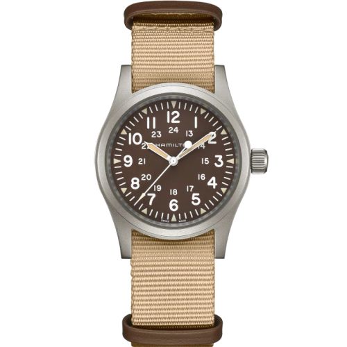 Hamilton H69439901 : Khaki Field Mechanical 38 Brown