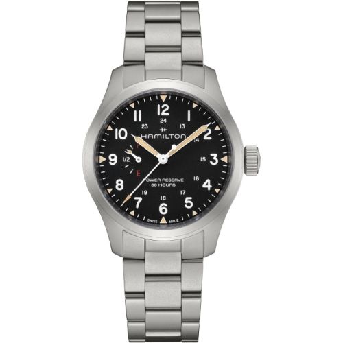 Hamilton H69509130 : Khaki Field Mechanical Power Reserve Stainless Steel / Black / Bracelet