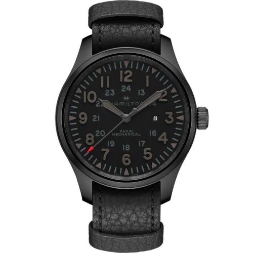 Hamilton H69809730 : Khaki Field Mechanical 50 PVD / Black