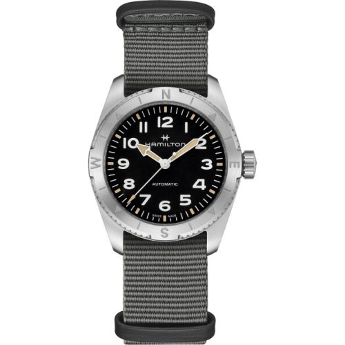 Hamilton H70225930 : Khaki Field Expedition 37 Stainless Steel / Black / NATO