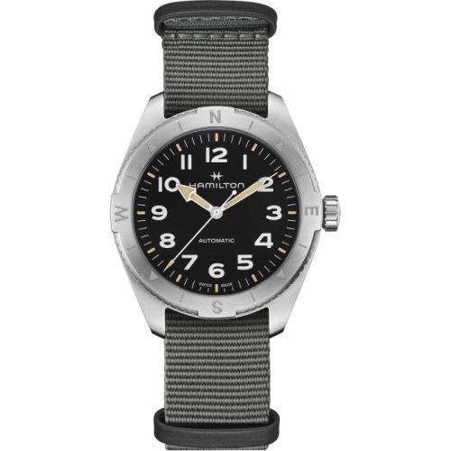 Hamilton H70315930 : Khaki Field Expedition 41 Stainless Steel / Black / NATO