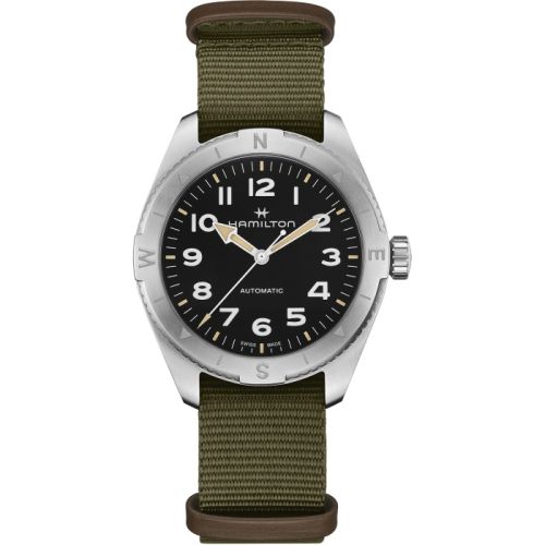 Hamilton H70315931 : Khaki Field Expedition 41 Stainless Steel / Black / NATO